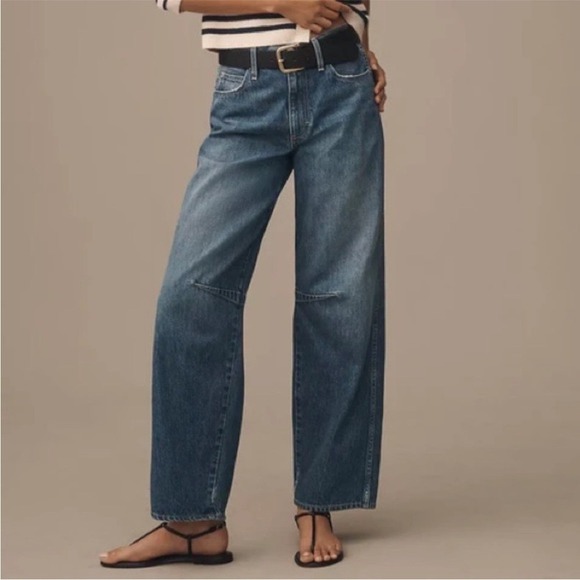 AMO Denim - NWT AMO Sandra Baggy Denim Slouchy Jeans Blue Sz 25